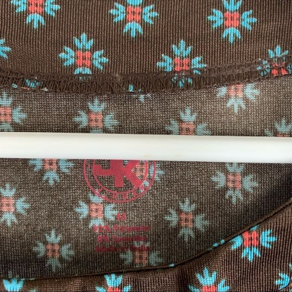 Girls Sz M J Khaki Paisley Print Dress NWT - Picture 5 of 5